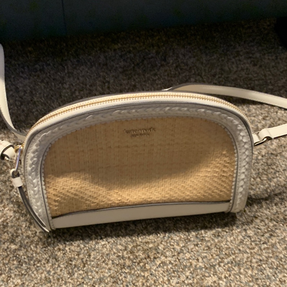 Kate Spade Cream and Tan Crossbody Bag